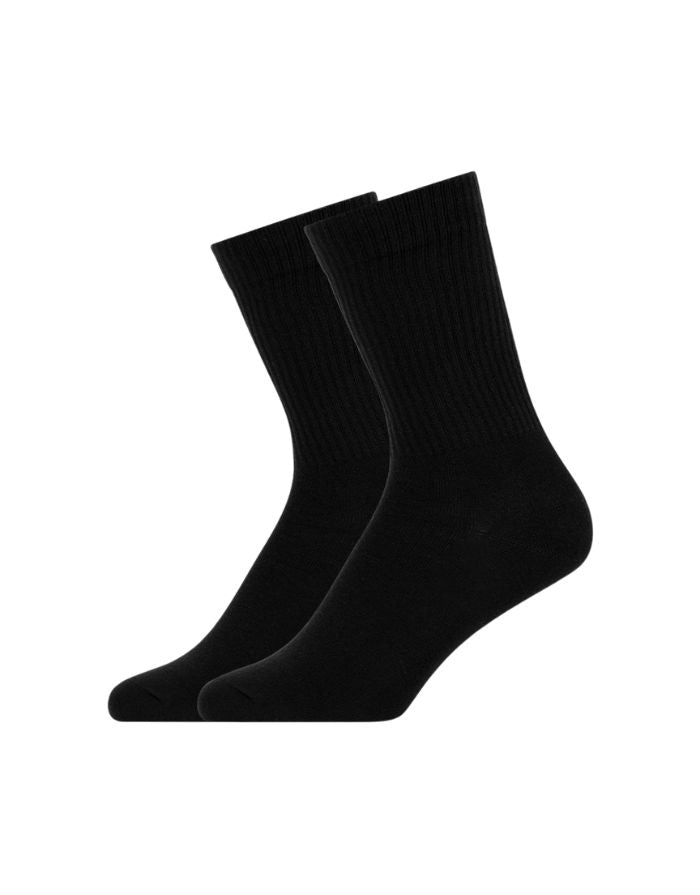 Tennissocken Crew 2er-Set I Black