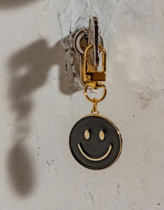 Schlüsselanhänger I Smiley Schwarz