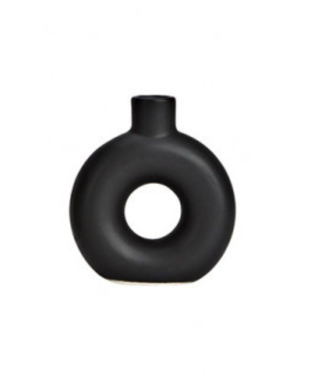 Vase Mini Circle I Black