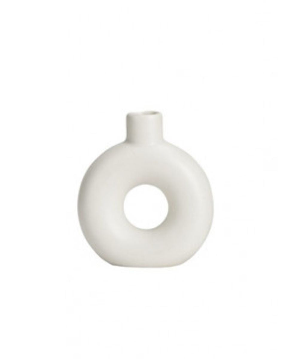 Vase Mini Circle I White