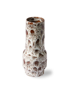 Vase Retro Lava I White