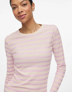 Longsleeve Shirt Amelie I Orchid/Birch