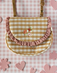 Tasche I Gingham Embroidered Ruffle