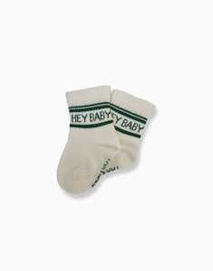 Socken Hey Baby I Milk/Green