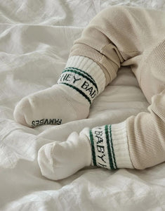 Socken Hey Baby I Milk/Green