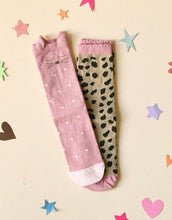 Laden Sie das Bild in den Galerie-Viewer, Socken 2er-Set I Clara Cat Leopard
