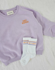 Socken Hey Kiddo I Lavender/Orange