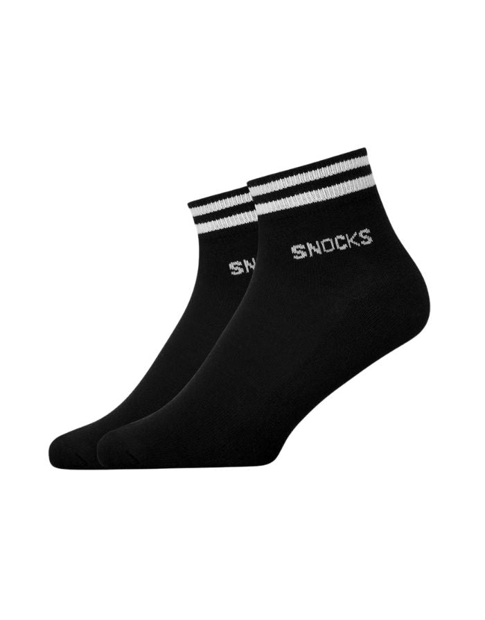 Sneaker Socken Retro 2er-Set I Black