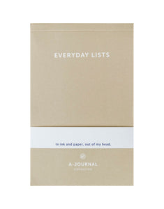 Notizblock Everyday Lists I Beige